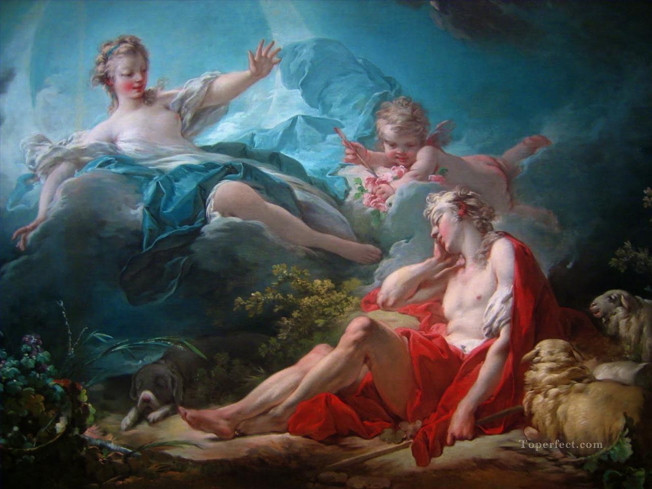 Diana y Endymion Francois Boucher Clásico desnudo Pintura al óleo